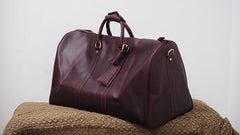 Cool Leather Mens Overnight Bags Weekender Bag Vintage Travel Bags Duffle Bags for Men