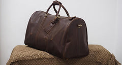 Cool Leather Mens Overnight Bags Weekender Bag Vintage Travel Bags Duffle Bags for Men