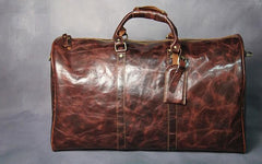 Cool Leather Mens Overnight Bags Weekender Bag Vintage Travel Bags Duffle Bags for Men