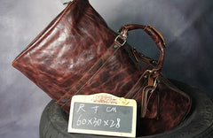 Cool Leather Mens Overnight Bags Weekender Bag Vintage Travel Bags Duffle Bags for Men