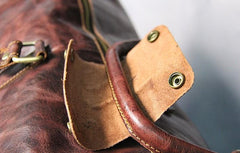 Cool Leather Mens Overnight Bags Weekender Bag Vintage Travel Bags Duffle Bags for Men
