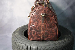 Cool Leather Mens Overnight Bags Weekender Bag Vintage Travel Bags Duffle Bags for Men
