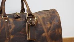 Cool Leather Mens Overnight Bags Weekender Bag Vintage Travel Bags Duffle Bags for Men