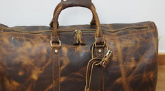 Cool Leather Mens Overnight Bags Weekender Bag Vintage Travel Bags Duffle Bags for Men