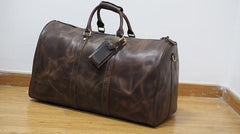 Cool Leather Mens Overnight Bags Weekender Bag Vintage Travel Bags Duffle Bags for Men