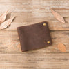 Cool Leather Mens Slim Small Wallets Bifold Vintage billfold Wallet for Men