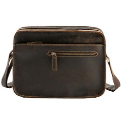 Cool Leather Mens Small Messenger Bags Shoulder Bag  for Men