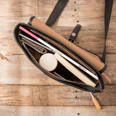 Cool Leather Mens Small Messenger Bag Side Bag Shoulder Bags for Men