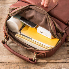 Cool Leather Mens Small Shoulder Bags Messengers Bag for Men