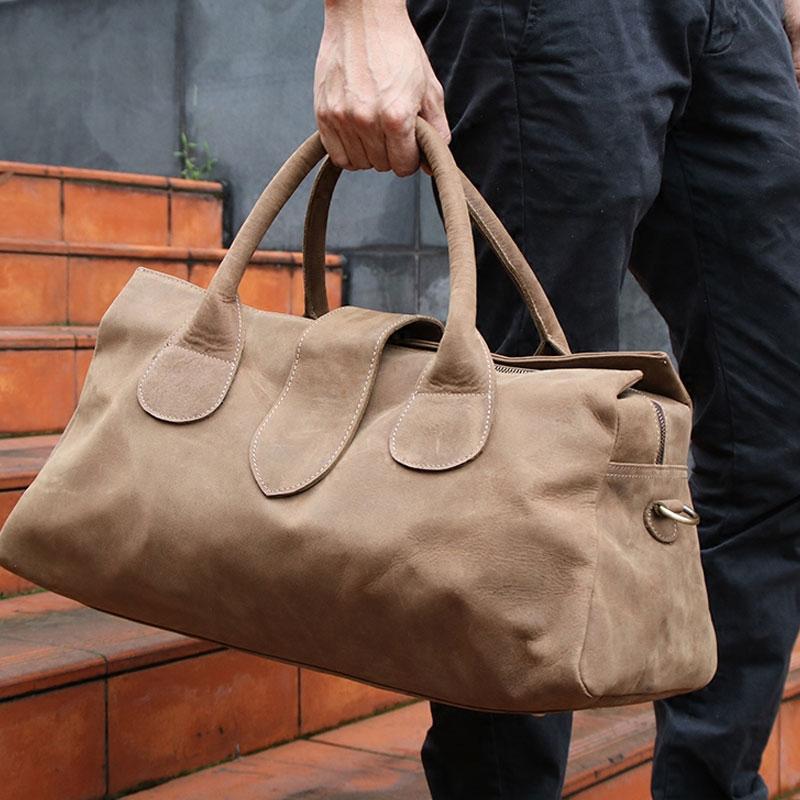 Cool Leather Mens Weekender Bag Travel Bags Shoulder Bags for men
