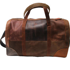 Cool Leather Mens Weekender Bags Travel Bag Duffle Bags Overnight Bag for men