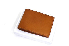 Cool Leather Mens license Wallet Front Pocket Wallets Small License Holder for Men