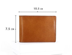 Cool Leather Mens license Wallet Front Pocket Wallets Small License Holder for Men