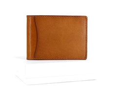 Cool Leather Mens license Wallet Front Pocket Wallets Small License Holder for Men