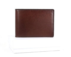 Cool Leather Mens license Wallet Front Pocket Wallets Small License Holder for Men