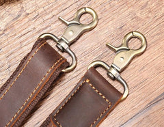 Cool Leather Messenger Bag Side Bag Vintage Shoulder Bag For Men