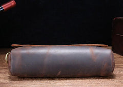 Cool Leather Messenger Bag Side Bag Vintage Shoulder Bag For Men