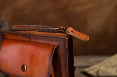 Cool Mens Leather Belt Pouch Belt Bag Waist Bag Small Shoulder Bag for Men
