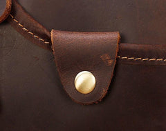Cool Leather Small Side Bag Messenger Bag Waist Bag Small Shoulder Bag For Men