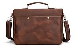 Cool Leather Mens Vintage Briefcases Work Bag Business Bag Handbag Laptop Bag For Men