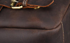 Cool Leather Mens Vintage Briefcases Work Bag Business Bag Handbag Laptop Bag For Men