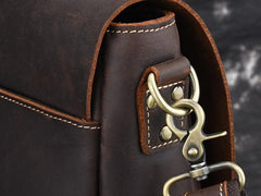 Cool Leather Mens Vintage Briefcases Work Bag Business Bag Handbag Laptop Bag For Men