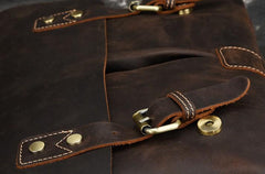 Cool Leather Mens Vintage Briefcases Work Bag Business Bag Handbag Laptop Bag For Men