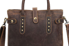Cool Men Vintage Leather Handbag Tote Shoulder bag Cross Body For Men