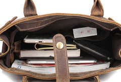 Cool Men Vintage Leather Handbag Tote Shoulder bag Cross Body For Men