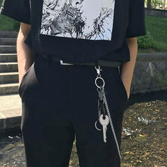 Cool Womens Mens Big Key Pants Chain jeans chain jean chain Biker Wallet Chain For Women