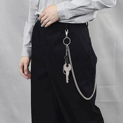 Cool Womens Mens Big Key Pants Chain jeans chain jean chain Biker Wallet Chain For Women
