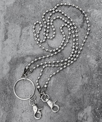 Fashion Men's Womens Double Bead Stainless Steel Pants Chain Biker Wallet Chain For Men