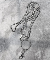 Stylish Men's Womens Double Bead Stainless Steel Pants Chain Biker Wallet Chain For Men