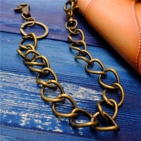 Badass Men's Brass Pants Chain jeans chain jean chain Punk Fashion Gold Wallet C ZJWW00141057