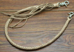 Cool Men's Leather Braided Biker Wallet Chain Pants Chain Wallet Chain For Men