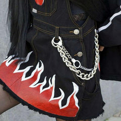 Fashion Womens Men's Handcuffs Stainless Steel jeans chain jean chain Pants Chain Biker Wallet Chain For Men