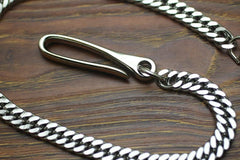 Cool Men's Silver Stainless Steel Pants Chain Biker Wallet Chain For Men