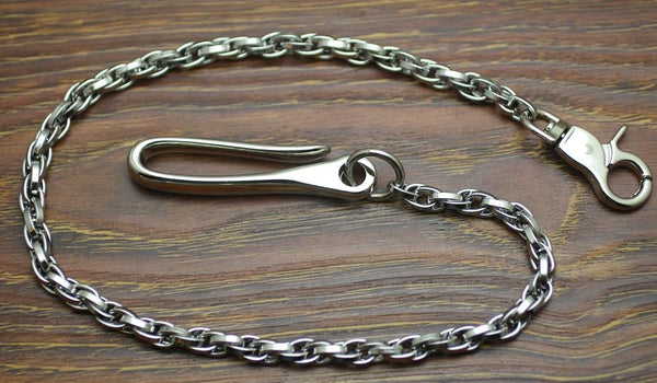 Cool Men's Handmade Stainless Steel Long Biker Wallet Chain Pants Chain Wallet C SDD00951017