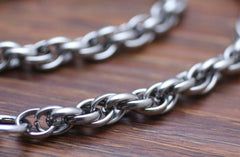 Cool Men's Handmade Stainless Steel Long Biker Wallet Chain Pants Chain Wallet Chain For Men