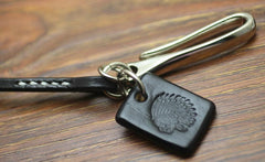 Cool Men's Leather Bullet 21‘’ Pants Chain Biker Wallet Chain For Men