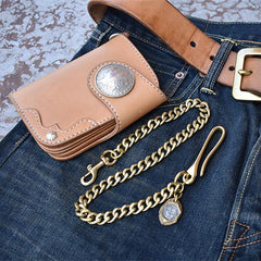 Cool Men's Brass 18â€?long â€?jeans chain jean chain Silver Biker Wallet Chain Pants Chains For Men