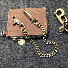 Cool Men's 18‘â€?Gold Brass Biker jeans chain jean chain Pants Chains Biker Wallet Chain For Men