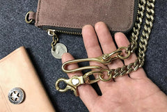Cool Men's 18‘â€?Gold Brass Biker jeans chain jean chain Pants Chains Biker Wallet Chain For Men