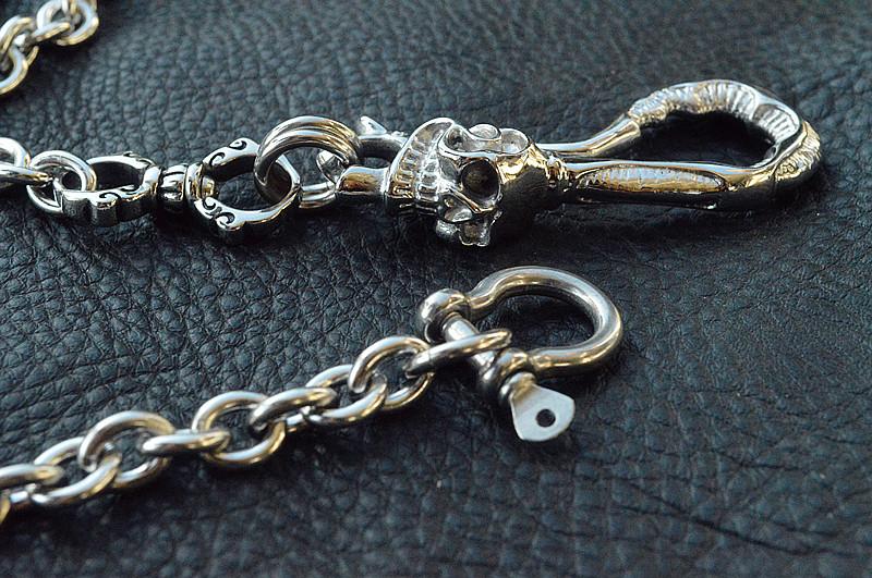 Cool Men s Stainless Steel Silver Pants Chain Biker Wallet Chain Key C
