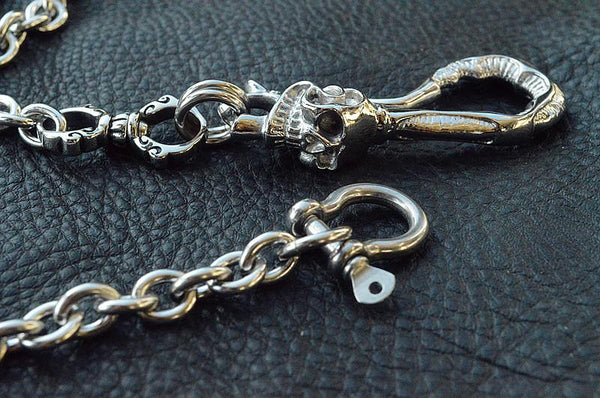 Cool Men's Stainless Steel Silver Pants Chain Biker Wallet Chain Key Chain Belt SZ01792009
