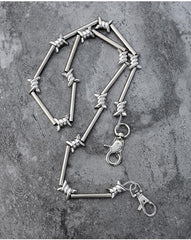 Cool Men's Rock Puck Long Stainless Steel Pants Chain Biker Wallet Chain For Men