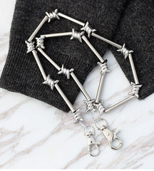 Cool Men's Rock Puck Long Stainless Steel Pants Chain Biker Wallet Chain For Men
