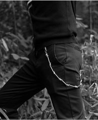 Cool Men's Rock Puck Long Stainless Steel Pants Chain Biker Wallet Chain For Men