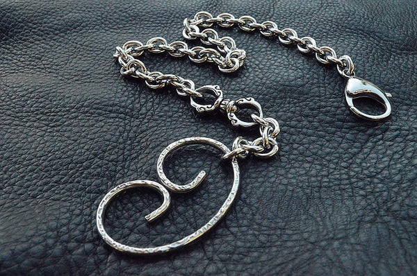 Cool Men's Women's Stainless Steel 18'' Sliver Wallet Chain Pants Chain jeans ch SZ00992008
