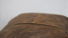 Cool Mens Leather 15inch Laptop Backpack Travel Backpacks Leather School Backpack for Men